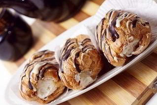 Домашние эклеры с кремом к чаю