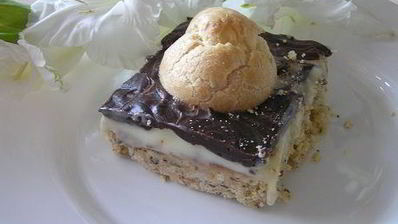 ореховые пирожные с профитролями