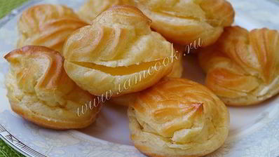 профитроли с красной икрой