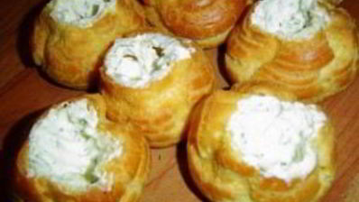 профитроли с красной рыбой