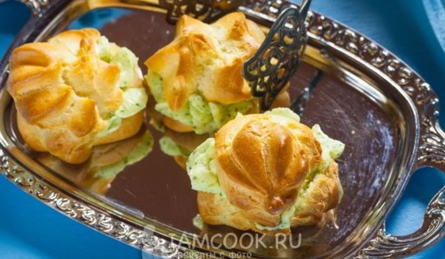Рецепт профитролей с сыром