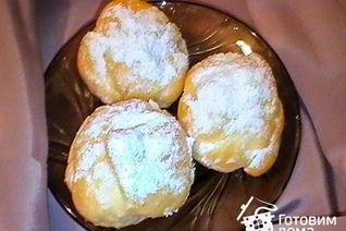 Профитроли с творожной начинкой