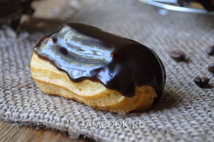 Шоколадная глазурь для эклеров