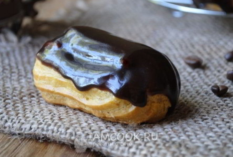 Шоколадная глазурь для эклеров