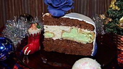 торт с профитролями