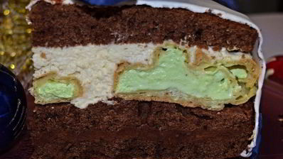 торт с профитролями