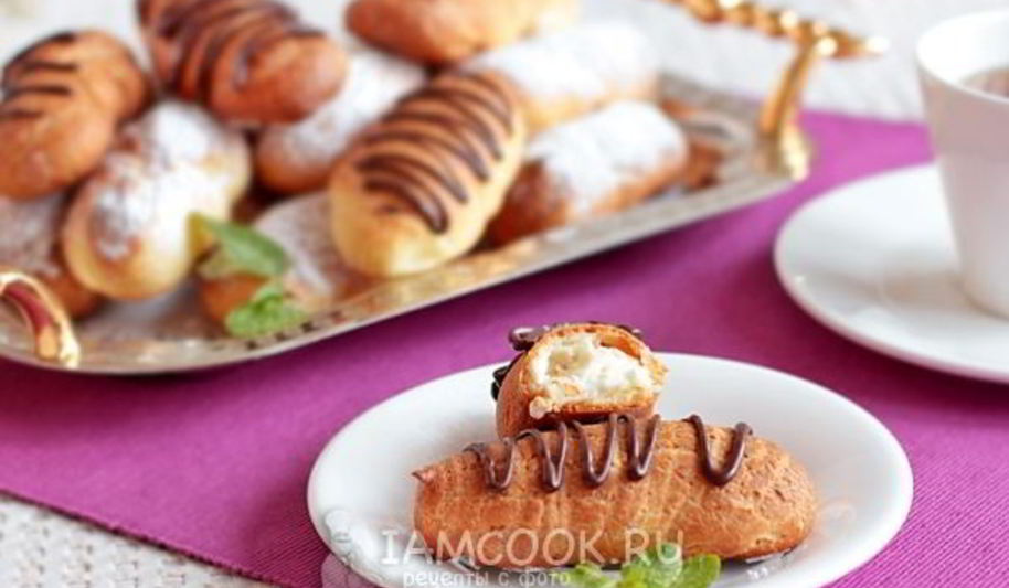 Рецепт творожного крема для эклеров