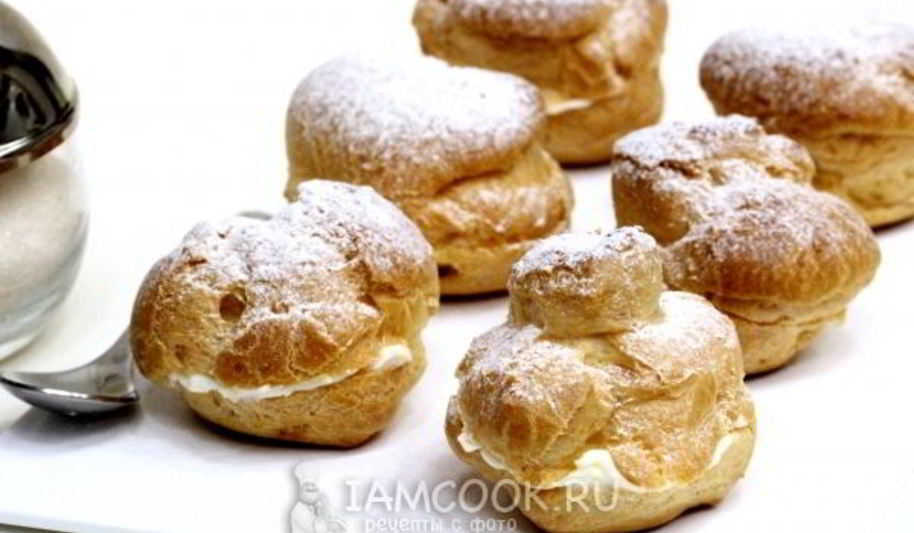 Рецепт творожных профитролей