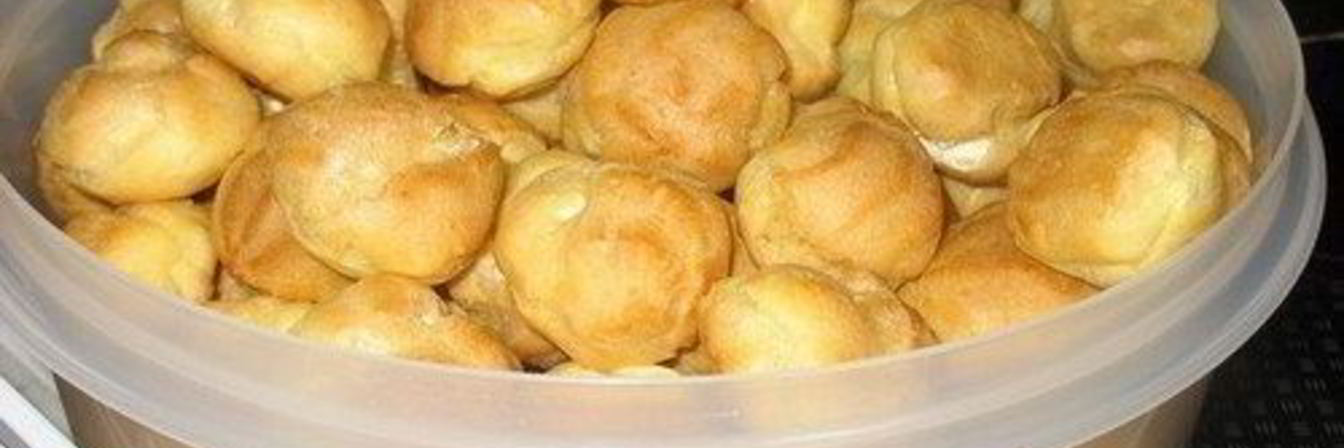 Воздушные профитроли с шоколадным кремом