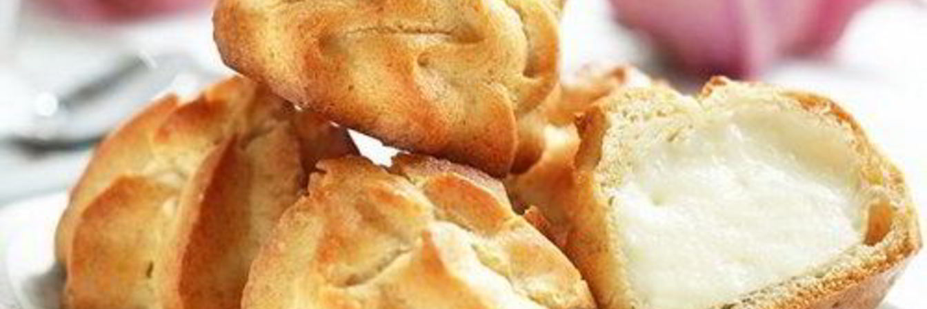 Воздушные профитроли с творожным кремом