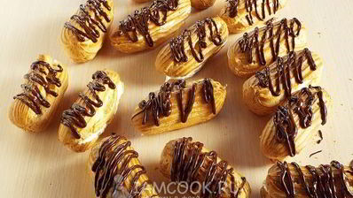 эклеры с белковым кремом