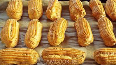 эклеры с белковым кремом