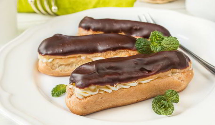 Рецепт эклеров с итальянским сливочным кремом и шоколадом