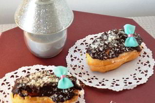 Эклеры с кокосовым кремом