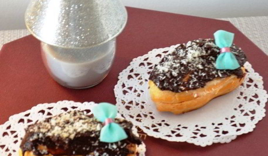 Рецепт эклеров с кокосовым кремом