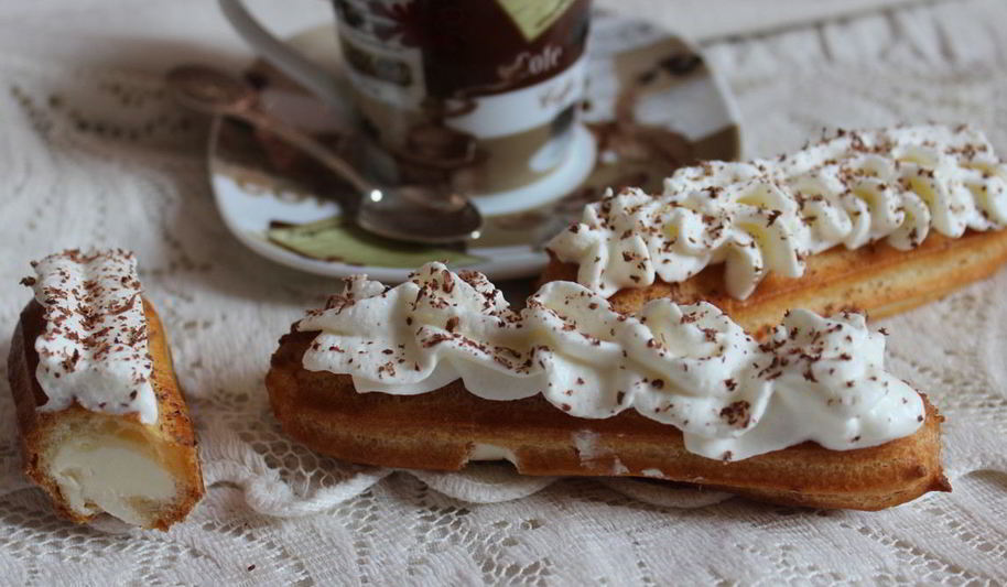 Рецепт эклеров с масляным кремом