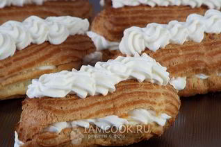 Эклеры со сливками