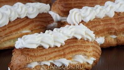 эклеры со сливками