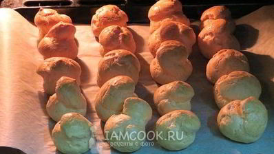 закусочные профитроли с лососем