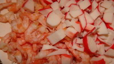 закусочные эклеры с креветочным кремом