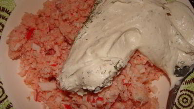 закусочные эклеры с креветочным кремом