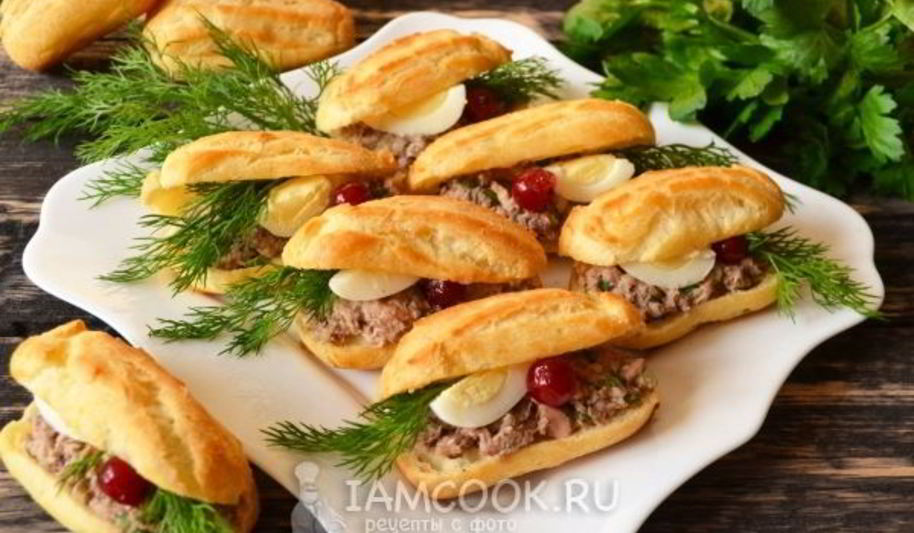 Рецепт закусочных эклеров