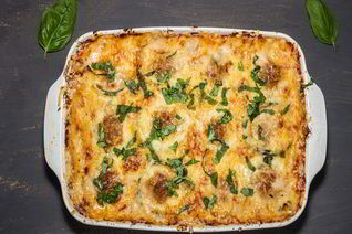 Кабачковая запеканка с мясом