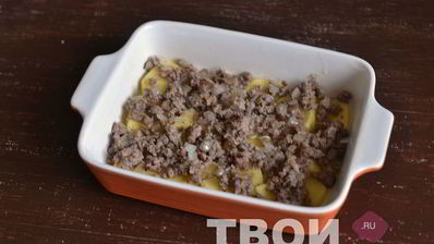 картофельная запеканка с фаршем