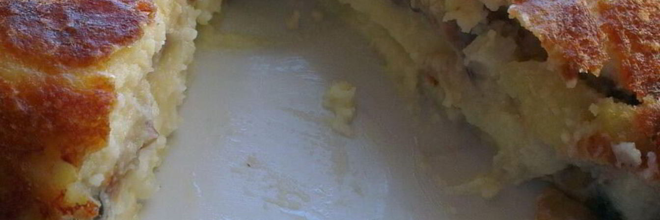 Картофельная запеканка с грибами в мультиварке