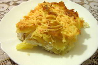Картофельная запеканка с грудкой