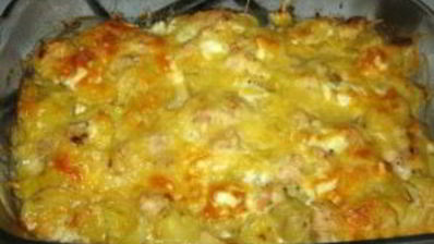 картофельная запеканка с грудкой