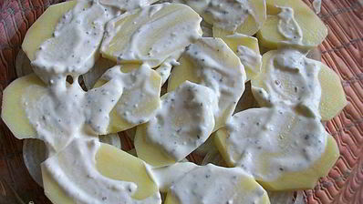 картофельная запеканка с курицей и сыром