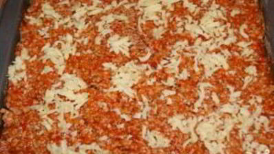 картофельная запеканка с соусом бешамель