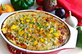 Куриная запеканка с овощами