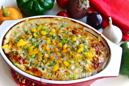 Куриная запеканка с овощами