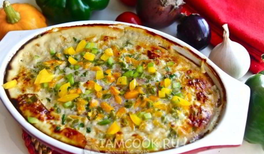 Рецепт куриной запеканки с овощами