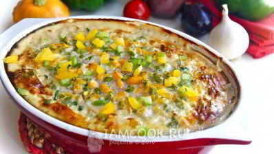 куриная запеканка с овощами