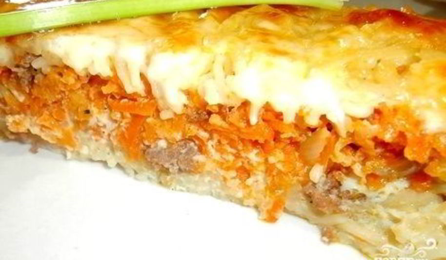 Рецепт лапшевника с мясом