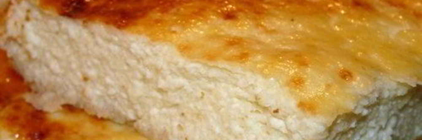 Легкая творожная запеканка на молоке