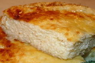 Легкая творожная запеканка на молоке