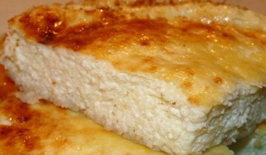 Рецепт легкой творожной запеканки на молоке