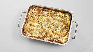 летняя запеканка из кабачков