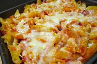 Макаронная запеканка с курицей