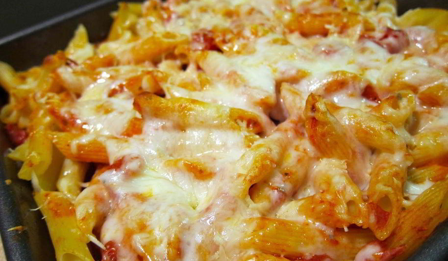 Рецепт макаронной запеканки с курицей