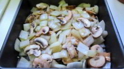 макаронная запеканка с курицей