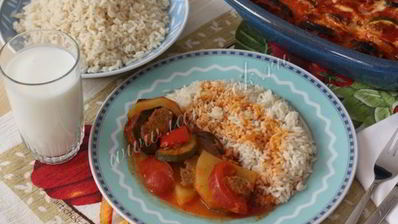 мальдум — запеканка из фарша и овощей по-арамейски