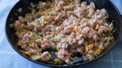 мясная запеканка в микроволновке