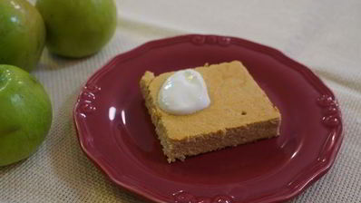 нежная творожная запеканка с фруктами