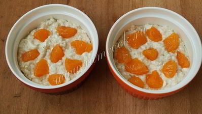 овсяно-творожная запеканка с мандаринами