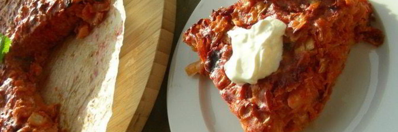 Пирог-запеканка из капусты, моркови и свеклы